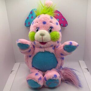 Popples Polka Dottie 12” Plush Doll Ball Stuffed Animal Pink Purple Dots